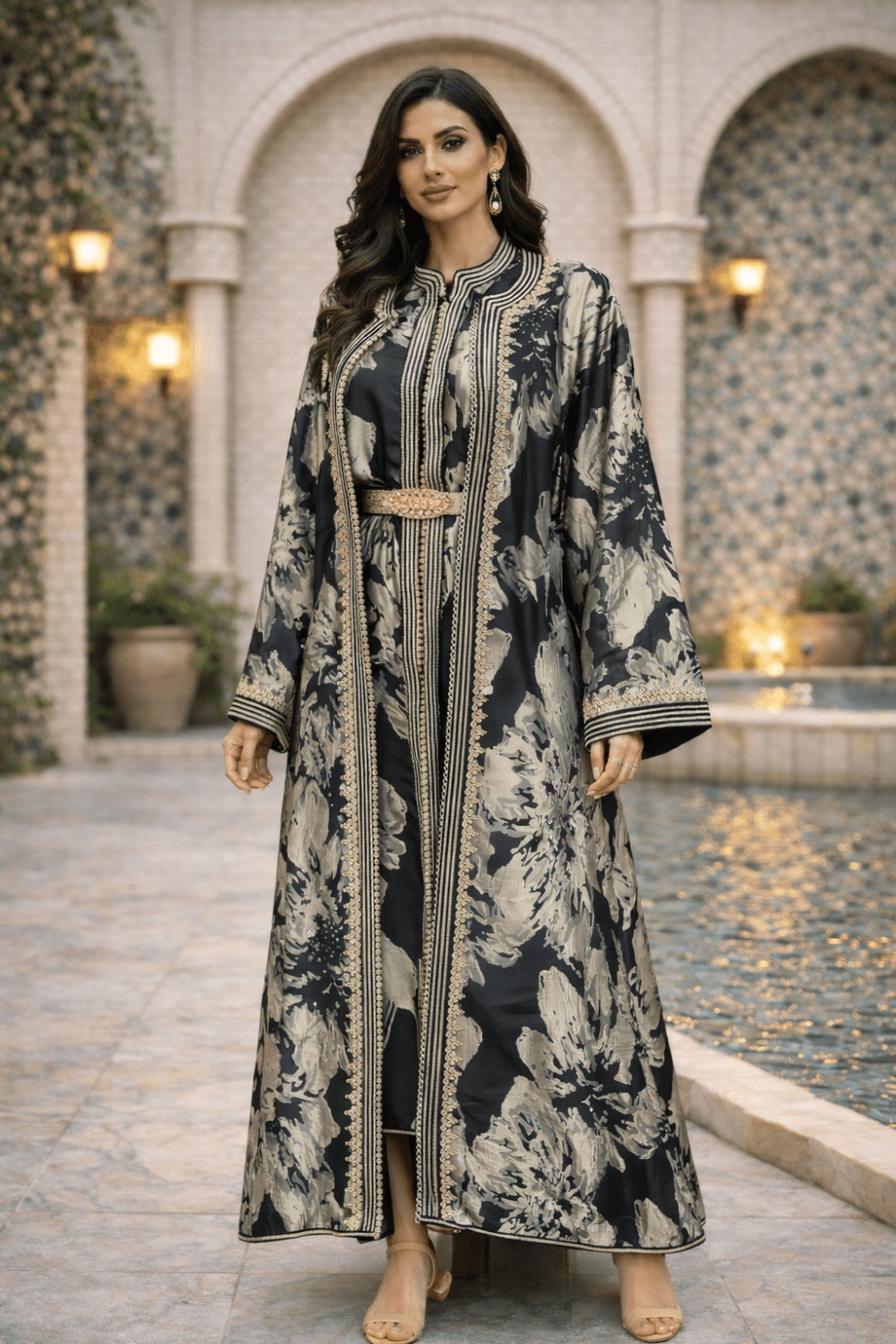 Midnight Garden Moroccan Caftan