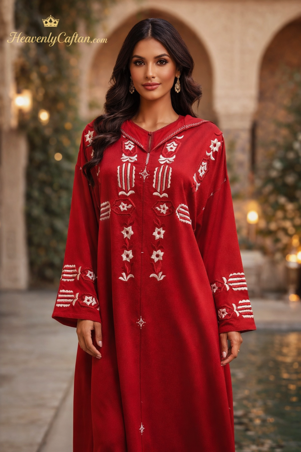 Crimson Heritage Moroccan Djellaba