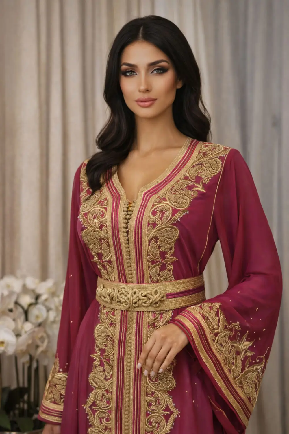 red 2026 caftan